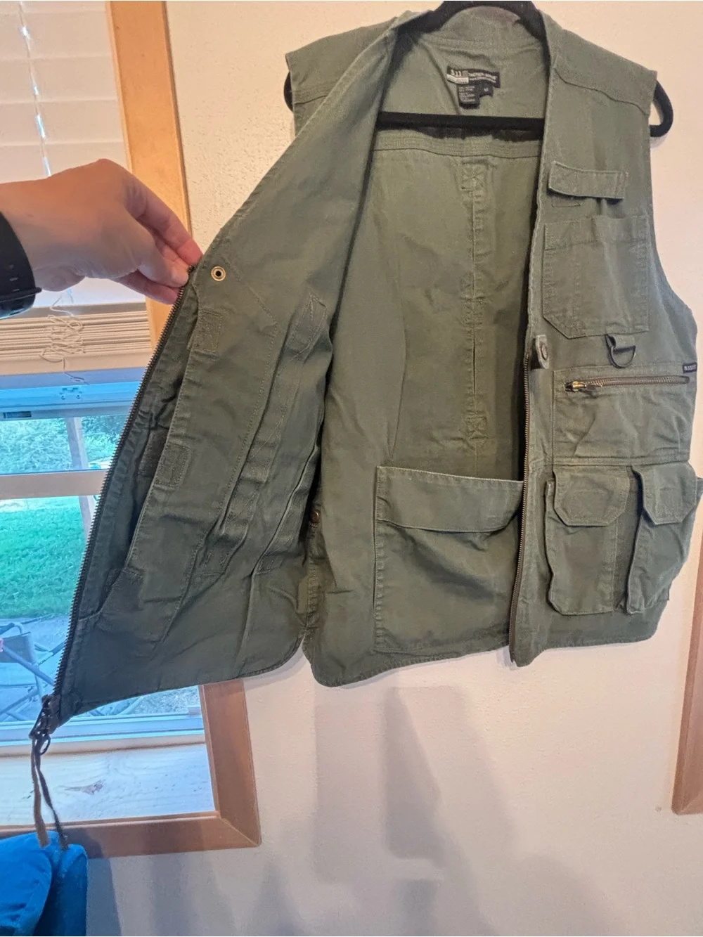 5.11 Tactical Olive Utility Vest with Multiple Pockets M 0061S